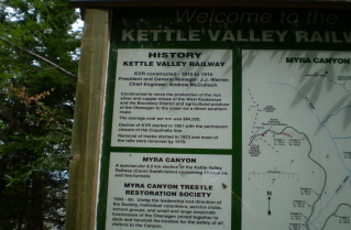 Sign providing some historical information on the KVR, 2010-08.